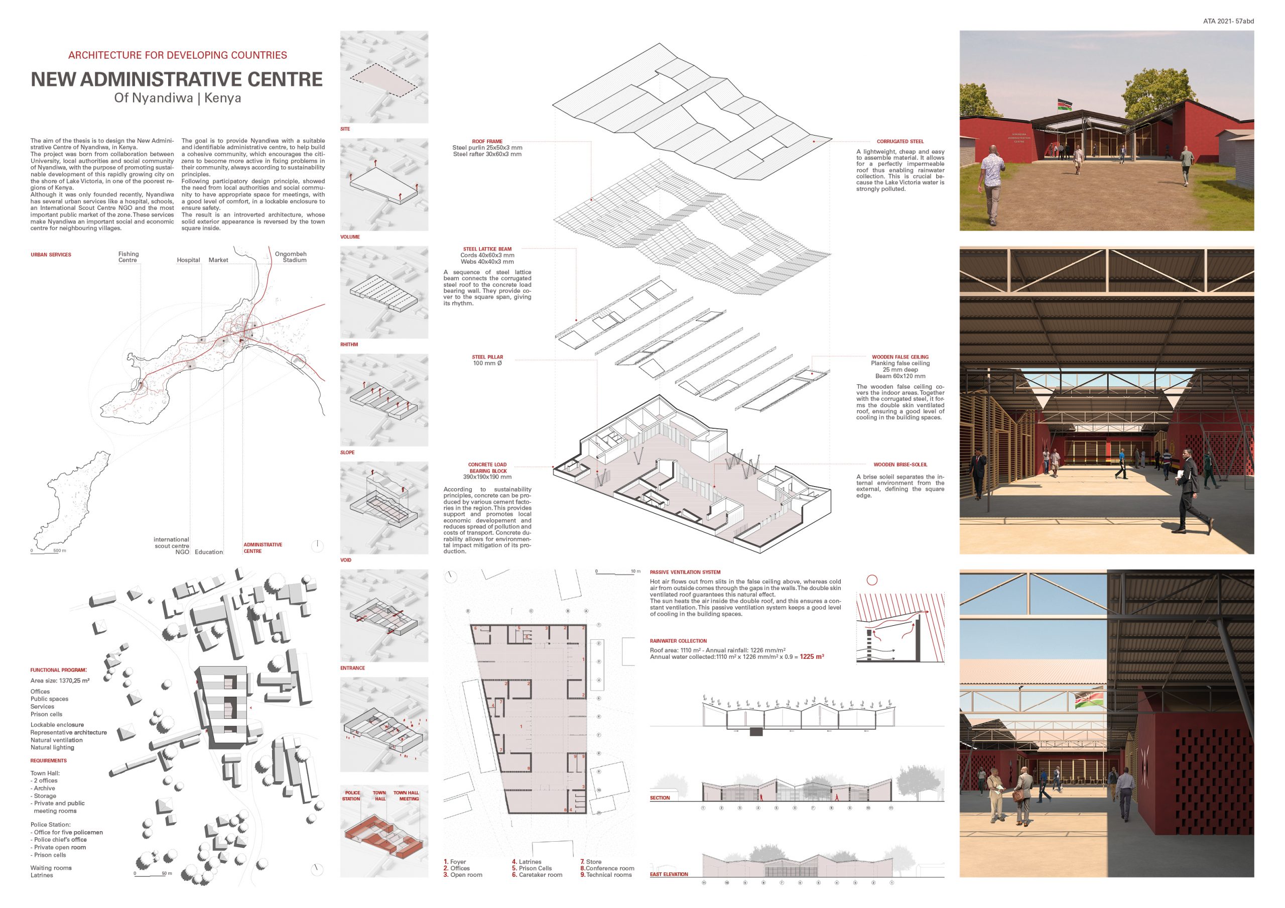 Architecture for Developing Countries. New Administrative Centre of Niandiwa – Kenya Board