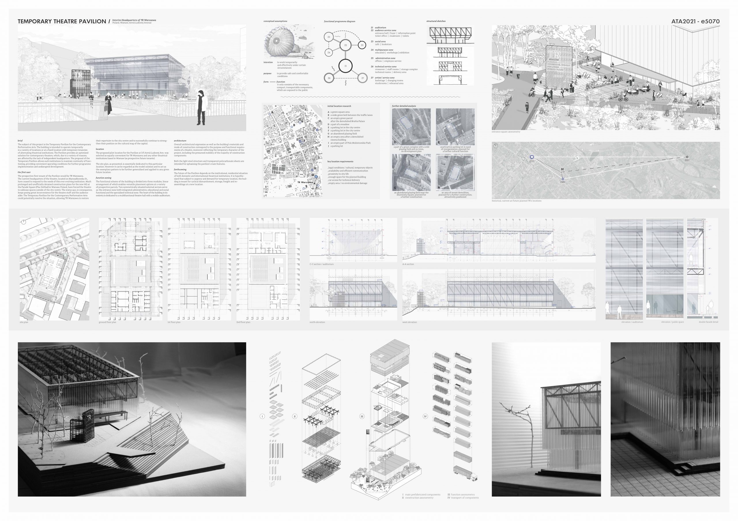 Temporary Theatre Pavilion / Interim Headquarters of TR Warszawa Board