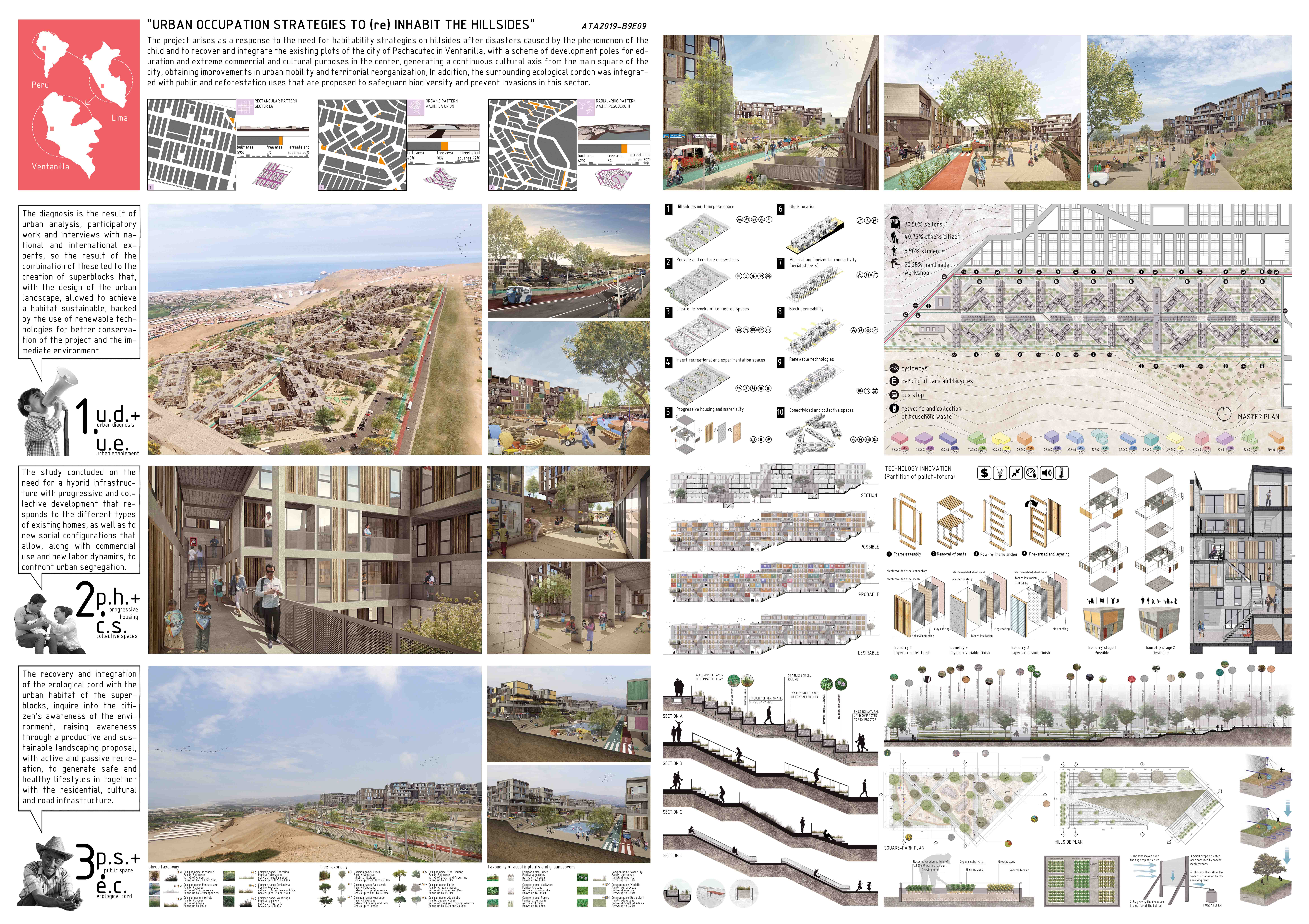 “URBAN OCCUPATION STRATEGIES TO (re) INHABIT THE HILLSIDES” Board