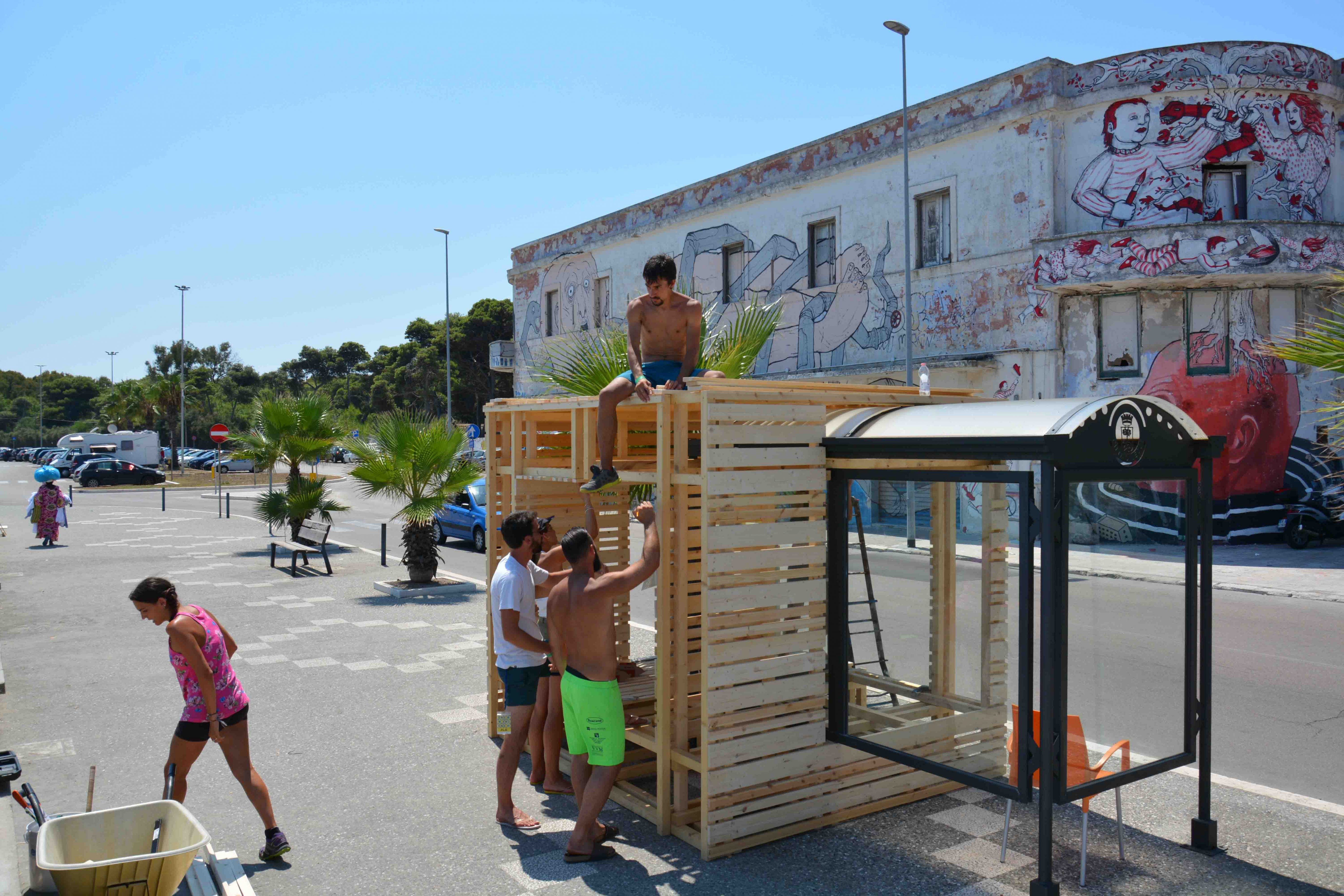 Eco-station team at work