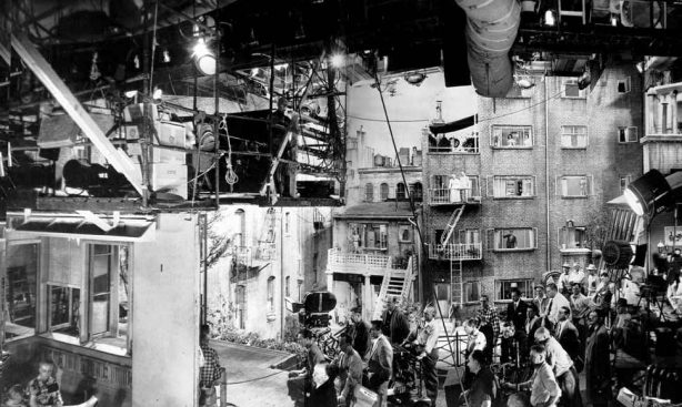 Set construction for ‘The rear window’ directed by A. Hitchcock (1954) Set construction for ‘The rear window’ directed by A. Hitchcock (1954)