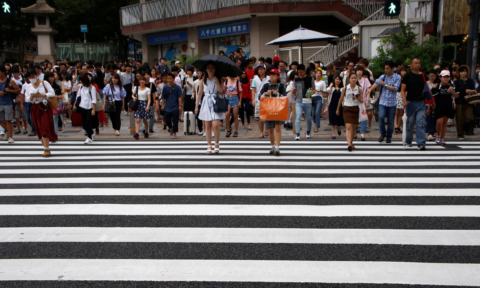 crosswalk in Tokio